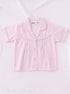 Pastel Pink Striped Night Suit Set