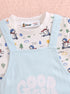 Good Vibes Scooter Dungaree Romper