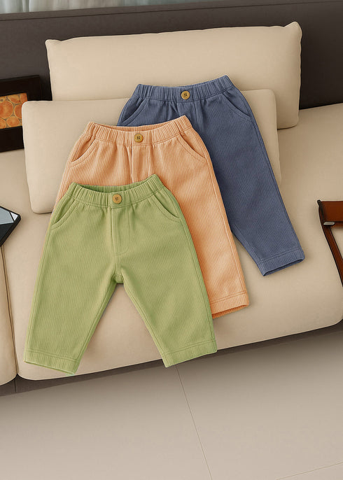 Pack Of Three Ribbed Pants