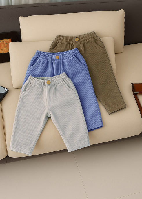 Pack Of Three Ribbed Pants