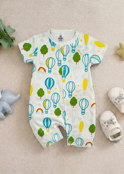 Sky Adventure Button Down Romper