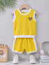 Yellow Bear Embroidered Short Set