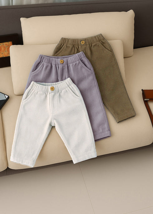 Pack Of Three Ribbed Pants