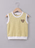 Beige Bear Embroidered Short Set