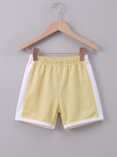 Beige Bear Embroidered Short Set
