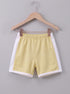 Beige Bear Embroidered Short Set