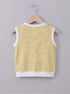 Beige Bear Embroidered Short Set