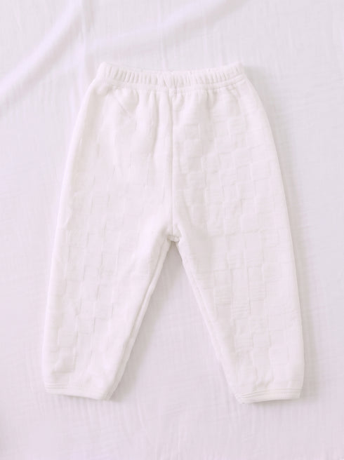 Deer Embroidered Checkered Plush Fleece Co-ord Set