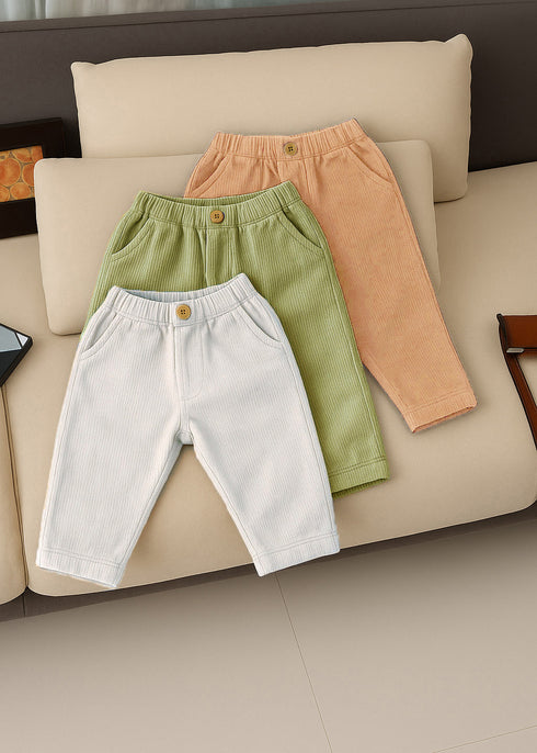 Pack Of Three Ribbed Pants