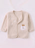 Bear Embroidered Plush Fleece Co-ord Set (Beige)