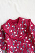 Forest Bloom Frilled Zipper Fleece Footed Sleepsuit