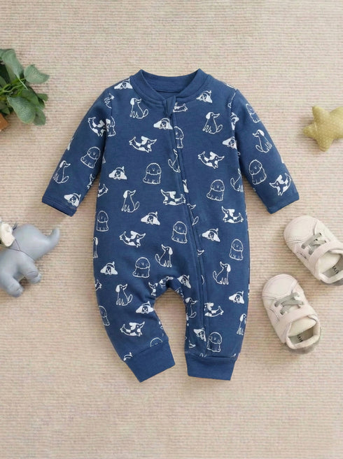 Midnight Animal Club Interlock Sleepsuit