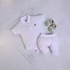 White Polo Bodysuit Set