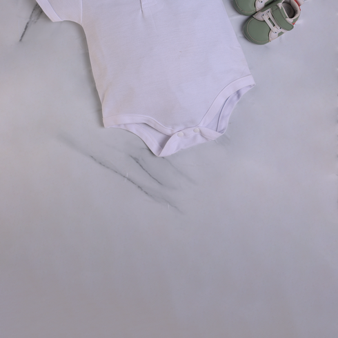 White Polo Bodysuit Set