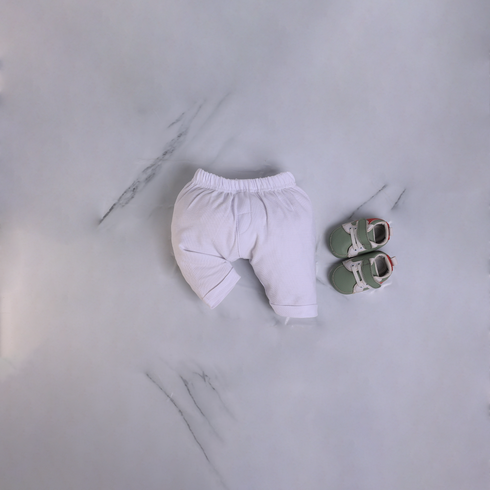 White Polo Bodysuit Set