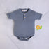 Dark Grey Henley Bodysuit