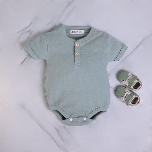 Light Green Henley Bodysuit
