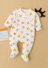 Gentle Garden Frilled Zipper Fleece Footed Sleepsuit