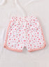 Little Sunflower Ruffle Sleeve Interlock Short Set