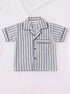 Graphite Striped Night Suit Set