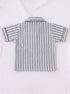 Graphite Striped Night Suit Set