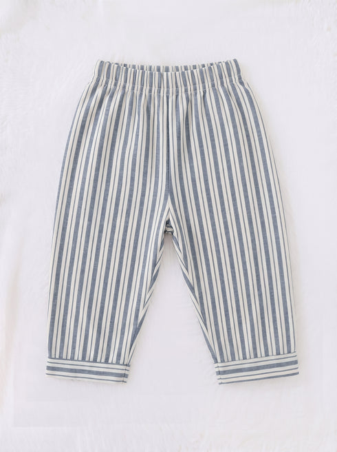 Graphite Striped Night Suit Set
