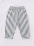 Graphite Striped Night Suit Set