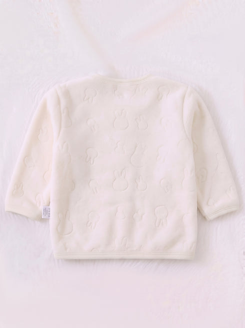 Deer Embroidered Embossed Plush Fleece Co-ord Set
