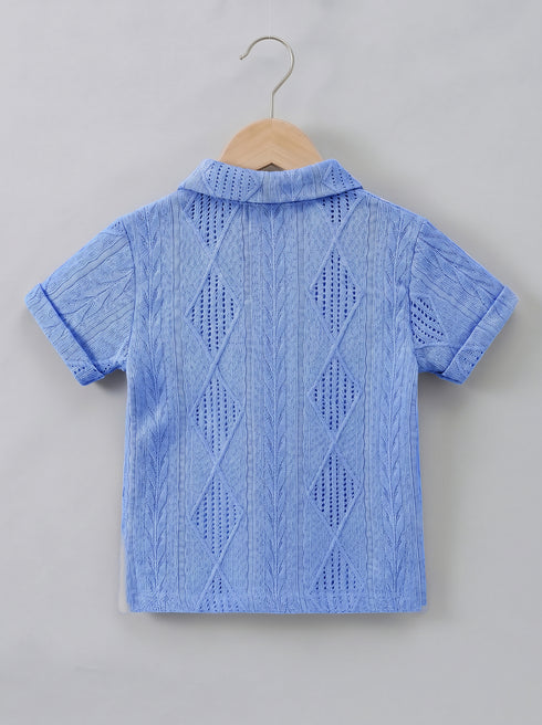 Little Gentleman Button-Down Short Set