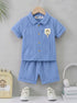 Little Gentleman Button-Down Short Set