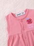Pink Fruit Club Front Open Buttoned Romper