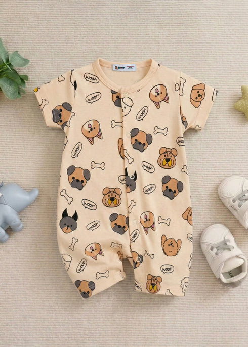 Little Paws Button Down Romper