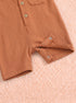 Little Tractor Cuban Collar Button-Up Romper