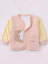 Kitty Applique Quilted Fleece Co-ord Set (Peach Pink)