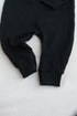 Bear Embroidery Waffle Knit Polo Sleepsuit (Black)