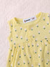 Yellow Daisy Printed Front Open Buttoned Romper