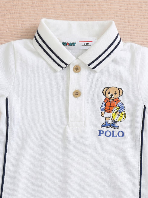 Bear Rider Polo Romper