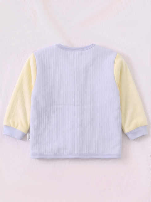 Kitty Applique Quilted Fleece Co-ord Set (Blue)