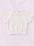 White Scalloped Pajama Set