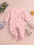 Ditsy Floral Fleece Footed Sleepsuit
