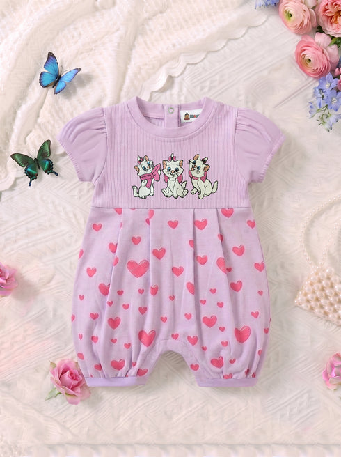 Lovely Kitty Embroidered Frilled Romper