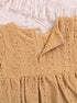 Mustard Structured Frill Romper