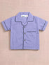 Lavender Striped Night Suit Set