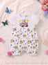 Pooh Bear Embroidered Frilled Romper