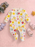 Sunshine Garden Fleece Footed Sleepsuit