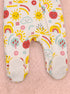 Sunshine Garden Fleece Footed Sleepsuit