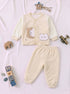 Kitty Applique Plush Fleece Co-ord Set