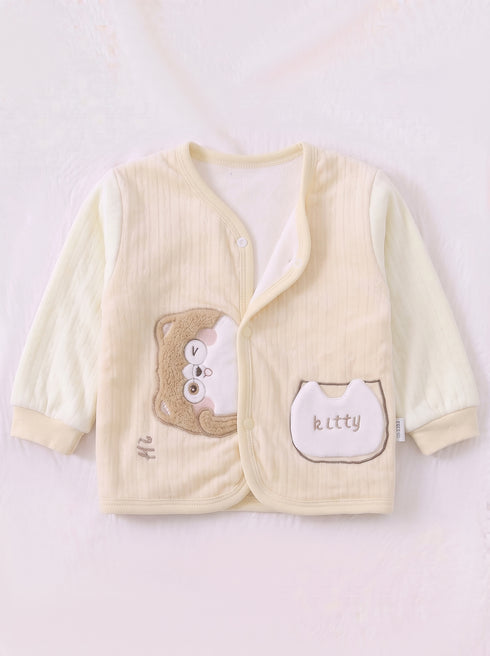 Kitty Applique Plush Fleece Co-ord Set