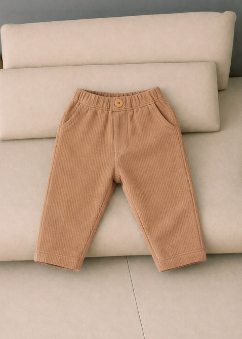 1-Pack Ribbed Pant (Brown)