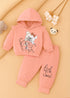 Little Sweet Frilled Fleece Hooded Set